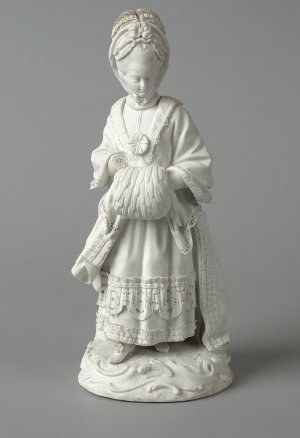 Kobieta z mufką, Michel Victor Acier, 1774, Miśnia