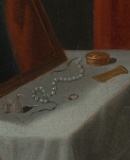Dama przy toalecie, malarz holenderski, XVIII w.