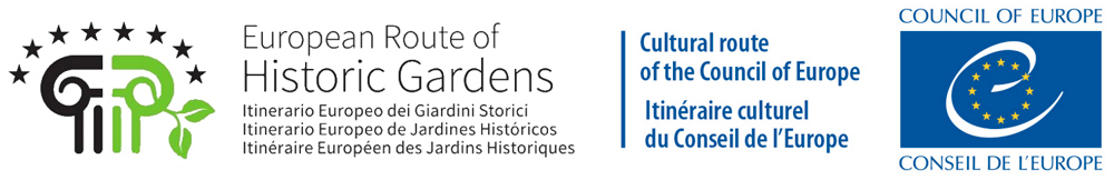 Logo Europejskiego Szlaku Ogrodów Historycznych