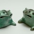 Two frogs – spittoons