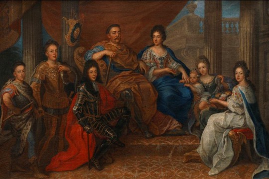 Jan III w otoczeniu rodziny