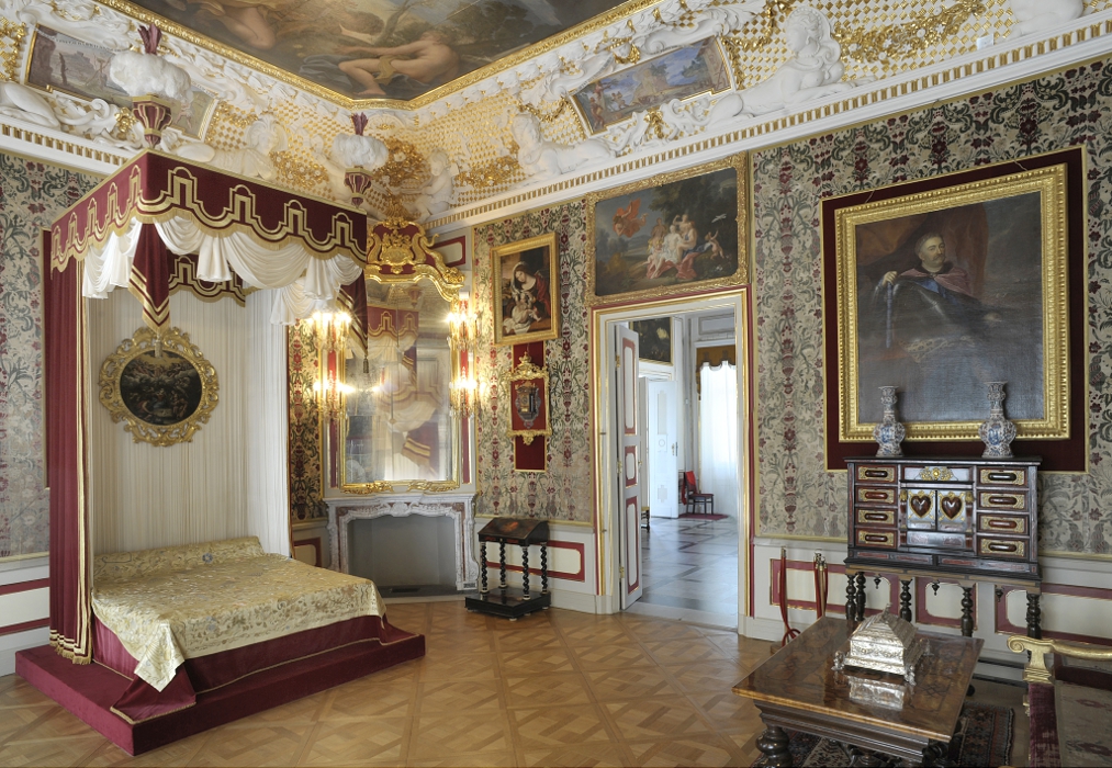 Sypialnia Królowej w pałacu w Wilanowie