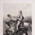 Portret Stanisława Potockiego na koniu - akwaforta J.L. Jules'a Davida