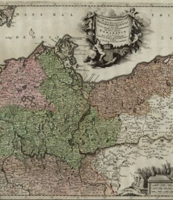 Mapa Brandenburgii, przed 1696, Boblioteka Narodowa