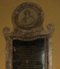 Tablica upamiętniająca Marię Kazimierę, Palazzo dei Conservatori; © Roma, Sovrintendenza Capitolina ai Beni Culturali