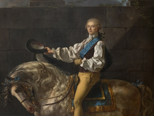 Jacques-Louis David, Portret konny Stanisława Kostki Potockiego, 1780–1781, nr inw. Wil.1779