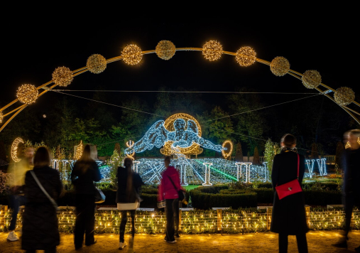 Instalacja Zegar, Królewski Ogród Światła