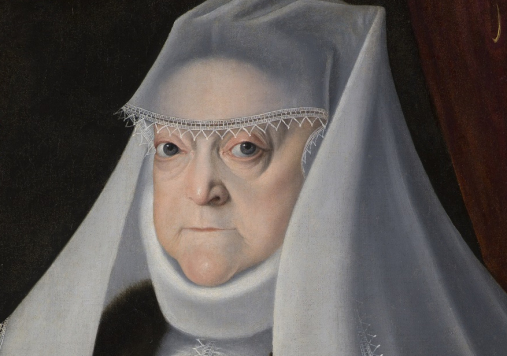 Portret królowej Anny Jagiellonki w białym welonie
