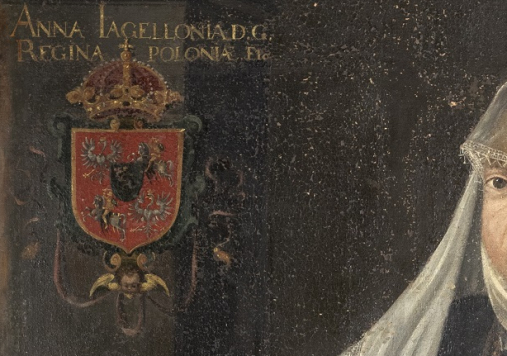 Portret królowej Anny Jagiellonki w białym welonie