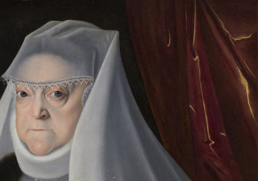 Portret królowej Anny Jagiellonki w białym welonie