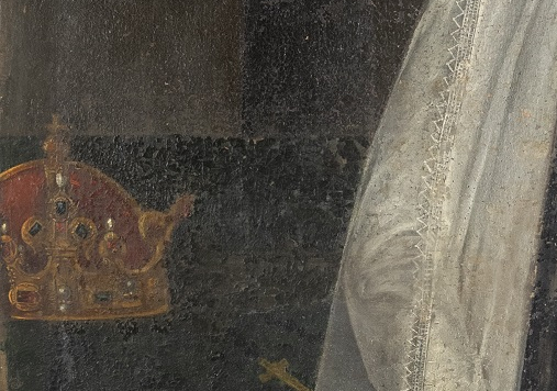 Portret królowej Anny Jagiellonki w białym welonie